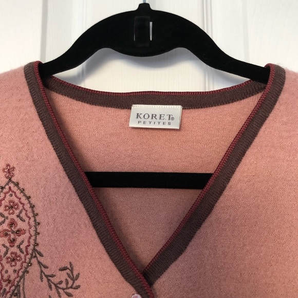 Koret petite Cardigan.Sweater Jacket Sz M - Picture 5 of 7